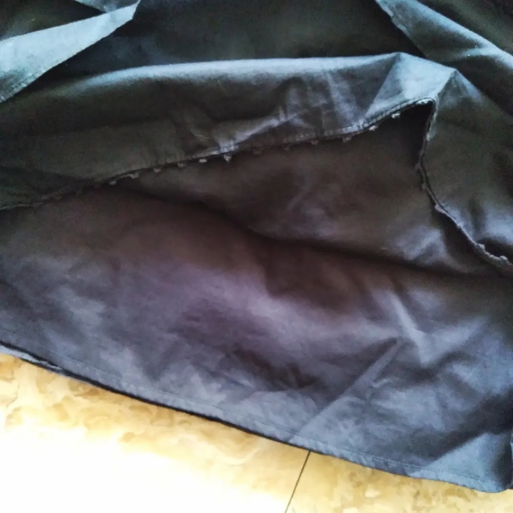 Anthropologie Maeve Terasina Black Tiered Ruffle dress, size 2 - Picture 4 of 7